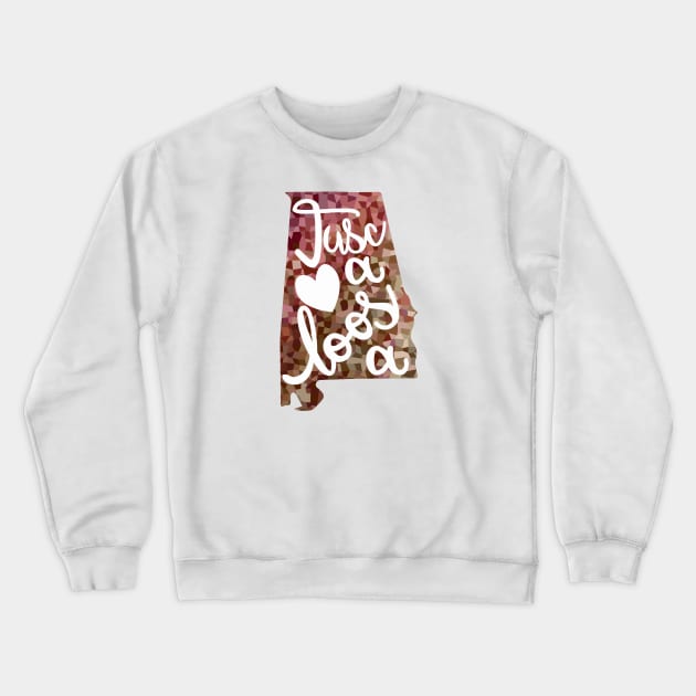 Tuscaloosa Alabama Map Crewneck Sweatshirt by candhdesigns